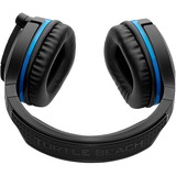 Turtle Beach Stealth 700 - PS4 Casque Arceau Noir, Casque gaming Noir/Bleu, Casque, Arceau, Jouer, Noir, Binaural, Sans fil