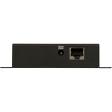 ATEN 4-Port USB 2.0 Cat 5 Extender over LAN, Hub USB Noir, Émetteur et récepteur, Avec fil, 50 m, Cat5, Cat5e, Cat6, Noir, Métal
