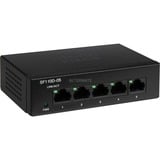 Cisco Small Business SF110D-05 Non-géré L2 Fast Ethernet (10/100) Noir, Switch Noir, Non-géré, L2, Fast Ethernet (10/100), Full duplex