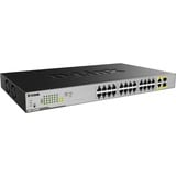 D-Link DGS-1026MP, Switch Non-géré, Gigabit Ethernet (10/100/1000), Connexion Ethernet, supportant l'alimentation via ce port (PoE), Grille de montage