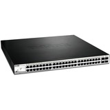D-Link DGS-1210-52MP commutateur réseau Géré L2 Gigabit Ethernet (10/100/1000) Connexion Ethernet, supportant l'alimentation via ce port (PoE) 1U Noir, Switch Géré, L2, Gigabit Ethernet (10/100/1000), Connexion Ethernet, supportant l'alimentation via ce port (PoE), Grille de montage, 1U