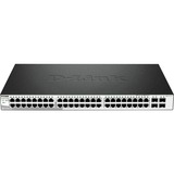 D-Link DGS-1210-52 commutateur réseau Géré L2 Gigabit Ethernet (10/100/1000) 1U Noir, Switch Argent/Noir, Géré, L2, Gigabit Ethernet (10/100/1000), Full duplex, Grille de montage, 1U