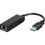 D-Link DUB-1312, Carte réseau Noir, Interne, Avec fil, USB, Ethernet, 1000 Mbit/s, Noir