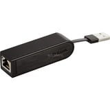 D-Link DUB‑E100 Hi‑Speed USB 2.0 Fast Ethernet Adapter, Carte réseau Noir, Avec fil, USB, Ethernet, 100 Mbit/s, Noir