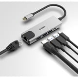 D-Link DUB-M520, Hub USB Argent, Avec fil, Thunderbolt 3, 60 W, 10,100,1000 Mbit/s, IEEE 802.3, IEEE 802.3ab, IEEE 802.3az, IEEE 802.3u, IEEE 802.3x, Aluminium, Noir