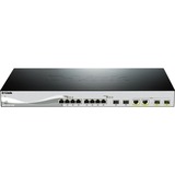 D-Link DXS-1210-12TC, Switch Géré, L2, 10G Ethernet (100/1000/10000), Grille de montage, 1U