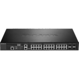 D-Link DXS-3400-24TC, Switch Géré, L3, Gigabit Ethernet (10/100/1000), Full duplex, Grille de montage, 1U