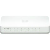 D-Link GO-SW-8E, Switch Blanc, Non-géré, Fast Ethernet (10/100), Full duplex
