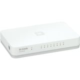 D-Link GO-SW-8G, Switch Blanc/gris, Non-géré, Gigabit Ethernet (10/100/1000), Full duplex