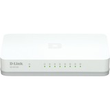 D-Link GO-SW-8G, Switch Blanc/gris, Non-géré, Gigabit Ethernet (10/100/1000), Full duplex