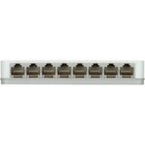 D-Link GO-SW-8G, Switch Blanc/gris, Non-géré, Gigabit Ethernet (10/100/1000), Full duplex