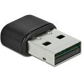 DeLOCK 61000 carte réseau WLAN 433 Mbit/s, Adaptateur Bluetooth Avec fil &sans fil, USB, WLAN, 433 Mbit/s, Noir