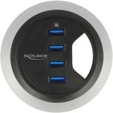 DeLOCK 62868 hub & concentrateur USB 3.2 Gen 1 (3.1 Gen 1) Type-A 5000 Mbit/s Noir, Hub USB USB 3.2 Gen 1 (3.1 Gen 1) Type-A, USB 3.2 Gen 1 (3.1 Gen 1) Type-A, 5000 Mbit/s, Noir, 0,95 m, USB