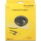 DeLOCK 62868 hub & concentrateur USB 3.2 Gen 1 (3.1 Gen 1) Type-A 5000 Mbit/s Noir, Hub USB USB 3.2 Gen 1 (3.1 Gen 1) Type-A, USB 3.2 Gen 1 (3.1 Gen 1) Type-A, 5000 Mbit/s, Noir, 0,95 m, USB