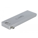 DeLOCK 64078 hub & concentrateur USB 3.2 Gen 1 (3.1 Gen 1) Type-C 5000 Mbit/s Gris, Lecteur de carte Argent, USB 3.2 Gen 1 (3.1 Gen 1) Type-C, USB 3.2 Gen 1 (3.1 Gen 1) Type-A, USB 3.2 Gen 1 (3.1 Gen 1) Type-C, MicroSD (TransFlash), MicroSDHC, MicroSDXC, SD, SDHC, SDXC, 5000 Mbit/s, Gris, Métal