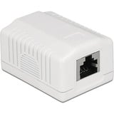 DeLOCK 86196 prise de courant RJ-45 Blanc, Boîte de jonction Blanc, RJ-45, Blanc, TIA-568A/B, 39 mm, 54 mm, 29,5 mm