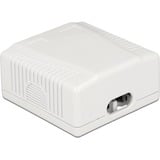 DeLOCK 86197 prise de courant 2 x RJ-45 Blanc, Boîte de jonction Blanc, 2 x RJ-45, Blanc, TIA-568A/B, 59 mm, 61 mm, 29,5 mm