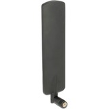 DeLOCK 89604 antenne SMA 2 dBi Noir, 2 dBi, 0.698 - 0.96/1.7 - 2.69 GHz, 50 Ohm, SMA, Polarisation linéaire, Acrylonitrile-Butadiène-Styrène (ABS)