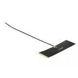 DeLOCK TETRA antenne MHF Noir, 0.430 - 0.470 GHz, 50 Ohm, MHF, Polarisation linéaire, 0,15 m, 1.13 mm