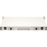 Digitus Boîtier d’épissure à fibre optique, équipé, ST, OM3, Boîte de raccordement équipé, ST, OM3, ST, Gris, Acier, Céramique Zircone, OM3, 1 pièce(s)