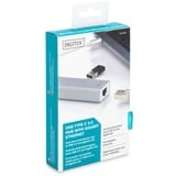 Digitus Concentrateur USB 3.0 de Type-C™ avec Gigabit Ethernet, Hub USB Blanc/Argent, USB 3.2 Gen 1 (3.1 Gen 1) Type-C, USB 3.2 Gen 1 (3.1 Gen 1) Type-A, 1000 Mbit/s, Gris, Blanc, Chine, Gigabit Ethernet