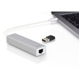 Digitus Concentrateur USB 3.0 de Type-C™ avec Gigabit Ethernet, Hub USB Blanc/Argent, USB 3.2 Gen 1 (3.1 Gen 1) Type-C, USB 3.2 Gen 1 (3.1 Gen 1) Type-A, 1000 Mbit/s, Gris, Blanc, Chine, Gigabit Ethernet