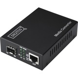 Digitus Convertisseur de médias Gigabit , en RJ45 / SFP Noir, en RJ45 / SFP, 1000 Mbit/s, IEEE 802.3, IEEE 802.3u, IEEE 802.3z, Gigabit Ethernet, 10,100,1000 Mbit/s, Complète, Demi, SFP