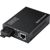 Digitus Convertisseur médias Fast Ethernet, RJ45 / SC Noir, RJ45 / SC, 100 Mbit/s, 100Base-TX, 100Base-FX, IEEE 802.3, IEEE 802.3u, Fast Ethernet, 10,100 Mbit/s