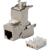 Digitus DN-93512 Module Keystone, Module de Keystone Argent, RJ45, LSA