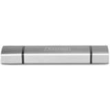 Digitus Hub à double lecteur de carte USB-C™ USB 3.0, OTG Gris, OTG, MicroSD (TransFlash), SD, Aluminium, 5000 Mbit/s, Aluminium, CE, USB 3.2 Gen 1 (3.1 Gen 1) Type-A/Type-C