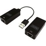 Digitus Prolongateur USB, Hub USB Noir, USB 2.0, jusqu'à 50 mètres