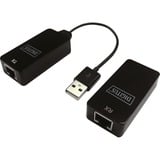 Digitus Rallonge USB, USB 2.0, Hub USB Noir, USB 2.0, 200 mm, 105 mm, 220 mm, 37 mm, 5 - 45 °C, 0 - 45 °C