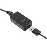 Digitus Rallonge USB, USB 2.0, Hub USB Noir, USB 2.0, 200 mm, 105 mm, 220 mm, 37 mm, 5 - 45 °C, 0 - 45 °C