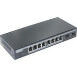 Digitus Switch géré Gigabit PoE L2 à 8 ports + 2 SFP Géré, L2, Gigabit Ethernet (10/100/1000), Connexion Ethernet, supportant l'alimentation via ce port (PoE)