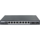 Digitus Switch géré Gigabit PoE L2 à 8 ports + 2 SFP Géré, L2, Gigabit Ethernet (10/100/1000), Connexion Ethernet, supportant l'alimentation via ce port (PoE)