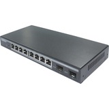 Digitus Switch géré Gigabit PoE L2 à 8 ports + 2 SFP Géré, L2, Gigabit Ethernet (10/100/1000), Connexion Ethernet, supportant l'alimentation via ce port (PoE)