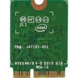 Intel® ® Wireless-AC 9560, Adaptateur WLAN Interne, Sans fil, M.2, WLAN / Bluetooth, 1730 Mbit/s, Vert, Gris, En vrac