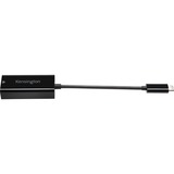 Kensington Adaptateur USB-C vers Gigabit Ethernet CA1100E Noir, Avec fil, USB Type-C, Ethernet, 1000 Mbit/s, Noir