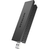 Netgear A6210 WiFi USB 3.0 Adapter, Adaptateur WLAN Noir, Sans fil, USB, WLAN, Wi-Fi 4 (802.11n), 867 Mbit/s