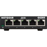 Netgear GS305 v3, Switch Noir, Non-géré, L2, Gigabit Ethernet (10/100/1000), Montage mural