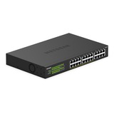 Netgear GS324P Non-géré Gigabit Ethernet (10/100/1000) Connexion Ethernet, supportant l'alimentation via ce port (PoE) 1U Noir, Switch Non-géré, Gigabit Ethernet (10/100/1000), Full duplex, Connexion Ethernet, supportant l'alimentation via ce port (PoE), Grille de montage, 1U