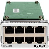 Netgear M4300 8-Port 10GBASE-T PoE+, Module d'extension 10 Gigabit Ethernet, 100,2500,5000,10000 Mbit/s, Netgear M4300, 430 g