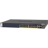 Netgear ProSAFE M4300-28G-PoE+, Switch Géré, L2/L3/L4, 10G Ethernet (100/1000/10000), Connexion Ethernet, supportant l'alimentation via ce port (PoE), Grille de montage, 1U