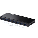 TP-Link 7-Port-USB-3.0-Hub avec 2 Charging Ports (UH720), Hub USB Noir