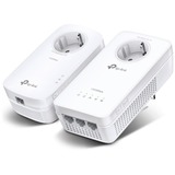 TP-Link AV1300 1300 Mbit/s Ethernet/LAN Wifi Blanc 2 pièce(s), Powerline + WLAN Blanc, 1300 Mbit/s, IEEE 1901, IEEE 802.11a, IEEE 802.11ac, IEEE 802.11b, IEEE 802.11g, IEEE 802.11n, IEEE 802.3, IEEE..., Gigabit Ethernet, 10,100,1000 Mbit/s, Wi-Fi 5 (802.11ac), 802.11a, Wi-Fi 5 (802.11ac), 802.11b, 802.11g, Wi-Fi 4 (802.11n)