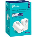 TP-Link TL-PA7017P KIT AV1000 Gigabit, Powerline Blanc