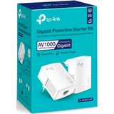 TP-Link TL-PA7017 KIT 1000 Mbit/s Ethernet/LAN Blanc 2 pièce(s), Powerline Blanc, 1000 Mbit/s, IEEE 802.3, IEEE 802.3ab, IEEE 802.3u, Type F, OFDM, 128-bit AES, 300 m