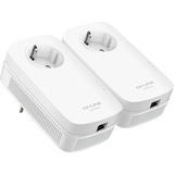 TP-Link TL-PA8010P KIT 1300 Mbit/s Ethernet/LAN Blanc 2 pièce(s), PowerLAN Blanc, 1300 Mbit/s, IEEE 802.3,IEEE 802.3ab,IEEE 802.3u, Gigabit Ethernet, 10,100,1000 Mbit/s, 10BASE-T,100BASE-TX,1000BASE-T, HomePlug AV2