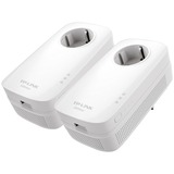 TP-Link TL-PA8010P KIT Adaptateur réseau CPL 1300 Mbit/s Ethernet/LAN Blanc 2 pièce(s), Powerline Blanc, 1300 Mbit/s, IEEE 802.3, IEEE 802.3ab, IEEE 802.3u, Type E / F, Gigabit Ethernet, 10,100,1000 Mbit/s, 10BASE-T, 100BASE-TX, 1000BASE-T