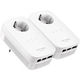 TP-Link TL-PA8030PKIT 1200 Mbit/s Ethernet/LAN Blanc 2 pièce(s), PowerLAN Blanc, 1200 Mbit/s, IEEE 802.3,IEEE 802.3ab,IEEE 802.3u, Gigabit Ethernet, 10,100,1000 Mbit/s, HomePlug AV2, OFDM
